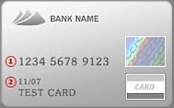 Bankkártya előlap